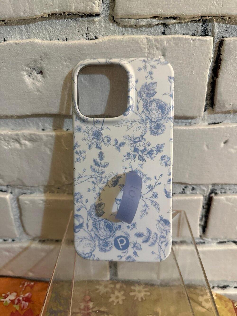 Loopy iPhone 14 Pro Max Case Blue Toile